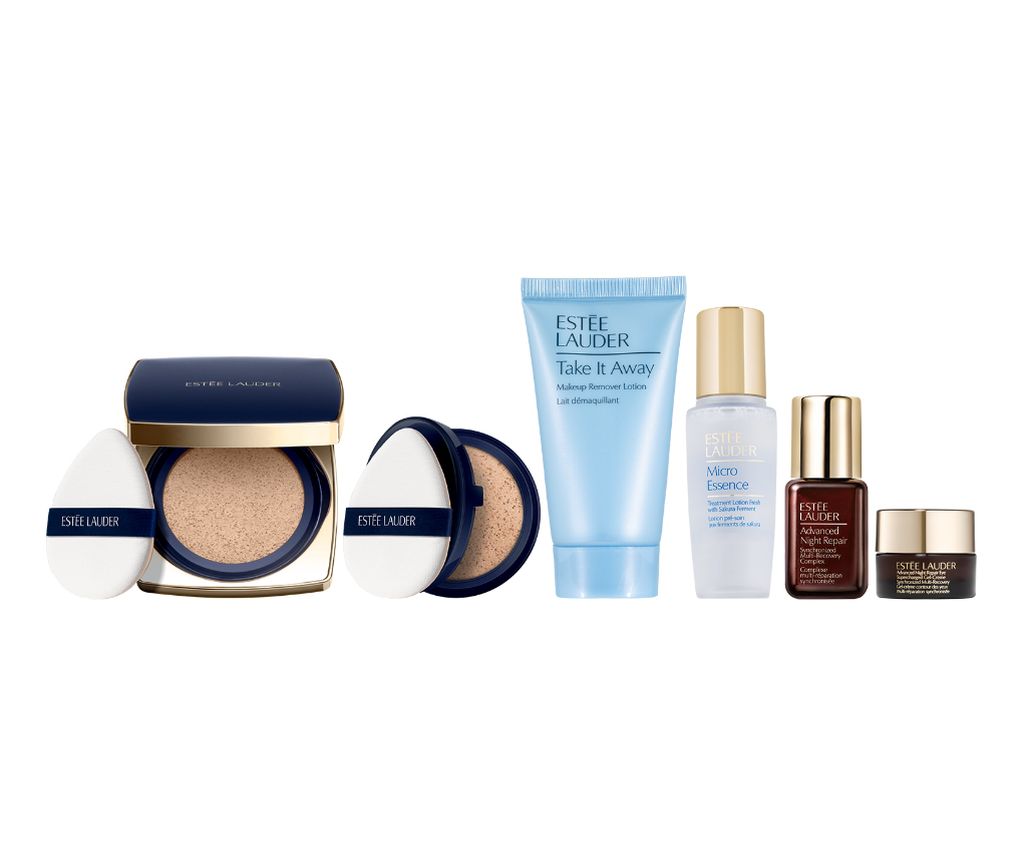 持久無瑕霧光氣墊粉底SPF 45/PA+++套裝 - 2C0